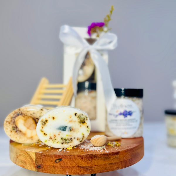 Bath Salts and Soaps Gift Box