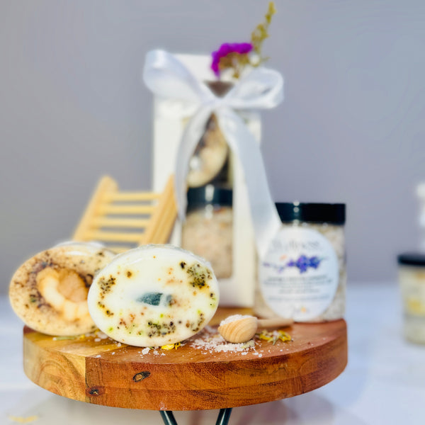 Bath Salts and Soaps Gift Box