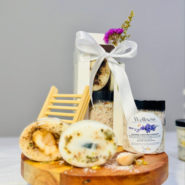 Bath Salts and Soaps Gift Box